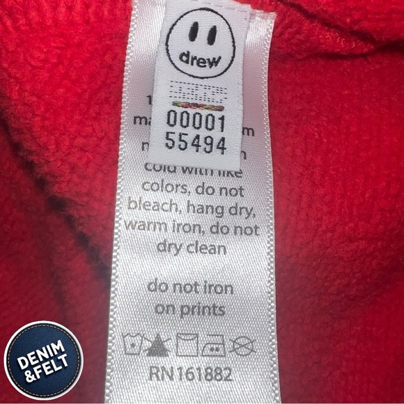 Drew House (Justin Bieber) Unisex Red Secret Sweatpants/Joggers | NEW/NWT!RARE!🔥 - Picture 9 of 14